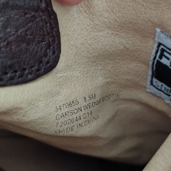 Frye Carson Wedge Bootie Size 8 1/2 - Picture 14 of 16